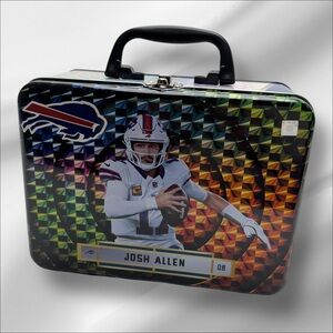 JOSH ALLEN Buffalo Bills Themed Metal Lunchbox Panini Revolution